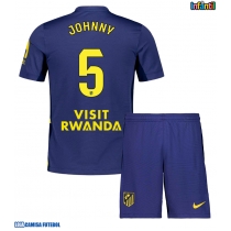 Camisa de Futebol Atletico Madrid Johnny Cardoso #5 Equipamento Secundário Infantil 2025-26 Manga Curta (+ Calças curtas)